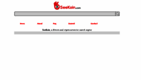 What Seekoin.com website looked like in 2016 (8 years ago)