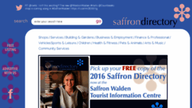 What Saffrondirectory.co.uk website looked like in 2016 (8 years ago)