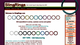 What Slingrings.com website looked like in 2016 (8 years ago)