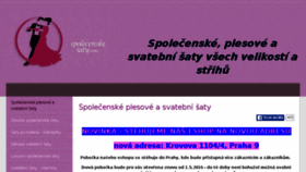 What Spolecenskesaty.com website looked like in 2016 (8 years ago)