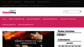 What Speeddatingmadrid.es website looked like in 2016 (8 years ago)