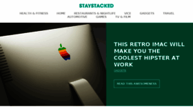 What Staystacked.com website looked like in 2016 (8 years ago)