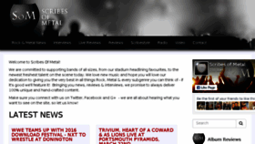 What Scribesofmetal.com website looked like in 2016 (8 years ago)