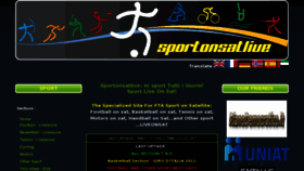 What Sportonsatlive.com website looked like in 2011 (13 years ago)