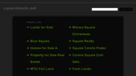 What Squarelands.net website looked like in 2016 (8 years ago)