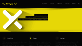 What Slashx.se website looked like in 2016 (8 years ago)