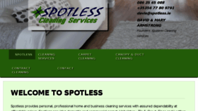 What Spotless.ie website looked like in 2016 (8 years ago)