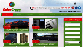 What Solargreen.net.au website looked like in 2016 (8 years ago)