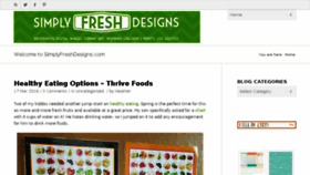 What Simplyfreshdesigns.com website looked like in 2016 (8 years ago)