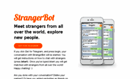 What Strangerbot.com website looked like in 2016 (8 years ago)