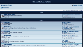 What Seakayakforum.com website looked like in 2016 (8 years ago)