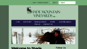 What Shademountainwinery.com website looked like in 2016 (8 years ago)