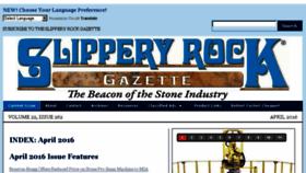 What Slipperyrockgazette.net website looked like in 2016 (8 years ago)