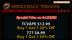What Smokedaletobacco.com website looked like in 2016 (8 years ago)