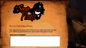 What Speakpirate.com website looked like in 2016 (8 years ago)