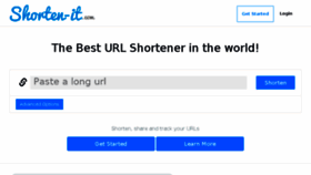 What Shorten-it.com website looked like in 2016 (8 years ago)