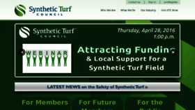 What Syntheticturfcouncil.org website looked like in 2016 (8 years ago)
