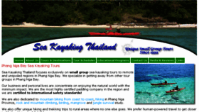 What Seakayaking-thailand.com website looked like in 2016 (8 years ago)