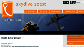 What Skydive-soest.de website looked like in 2016 (8 years ago)