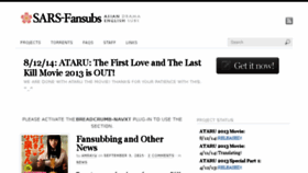 What Sars-fansubs.com website looked like in 2016 (8 years ago)