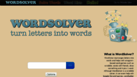 What Scrabblesolver.net website looked like in 2016 (8 years ago)