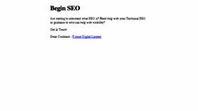What Seobegin.com website looked like in 2016 (8 years ago)