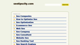 What Seotipscity.com website looked like in 2016 (9 years ago)