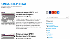 What Singapur-portal.de website looked like in 2016 (8 years ago)