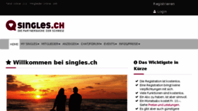 What Singels.ch website looked like in 2016 (8 years ago)