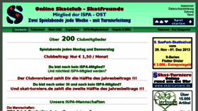 What Skatfreunde.de website looked like in 2016 (8 years ago)