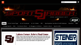 What Sportsjabber.net website looked like in 2016 (8 years ago)