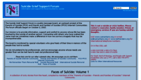 What Suicidegrief.com website looked like in 2016 (8 years ago)