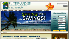 What Suite-paradise.com website looked like in 2016 (8 years ago)