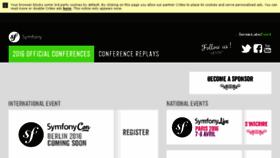 What Symfony-live.com website looked like in 2016 (8 years ago)