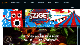 What Szigetfestival.nl website looked like in 2016 (8 years ago)
