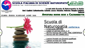 What Scuolanaturopatia.it website looked like in 2016 (8 years ago)