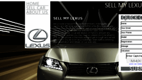 What Sellmylexuscar.co.uk website looked like in 2016 (8 years ago)