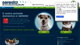 What Seresto.it website looked like in 2016 (8 years ago)