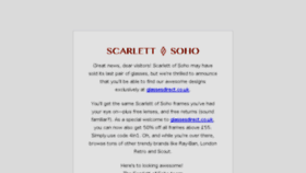 What Scarlettofsoho.com website looked like in 2016 (8 years ago)