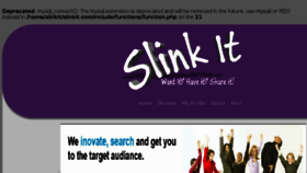 What Slinkit.com website looked like in 2016 (8 years ago)