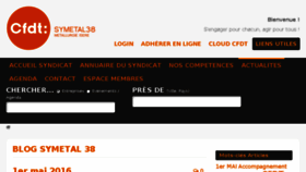 What Symetal38.fr website looked like in 2016 (8 years ago)