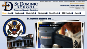 What Stdominicschool.net website looked like in 2016 (8 years ago)