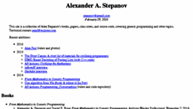 What Stepanovpapers.com website looked like in 2016 (8 years ago)