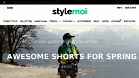 What Stylemoi.nu website looked like in 2016 (8 years ago)