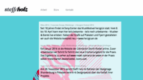 What Steffiholz.de website looked like in 2016 (8 years ago)