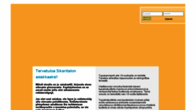 What Sikaritalo.fi website looked like in 2016 (8 years ago)