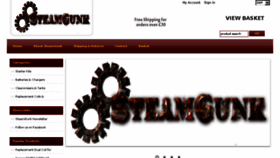 What Steamgunk.co.uk website looked like in 2016 (8 years ago)