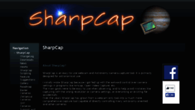 What Sharpcap.co.uk website looked like in 2016 (8 years ago)