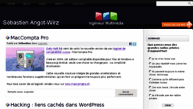 What Sebastienangot.fr website looked like in 2016 (8 years ago)