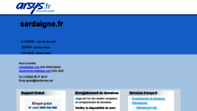What Sardaigne.fr website looked like in 2016 (8 years ago)